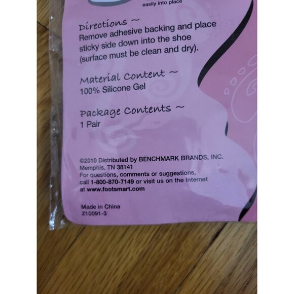 Peda Bella Gel Thong Cushion Silicone Foot Pads for Flip Flops 1 Pair NEW Sealed - Picture 8 of 8